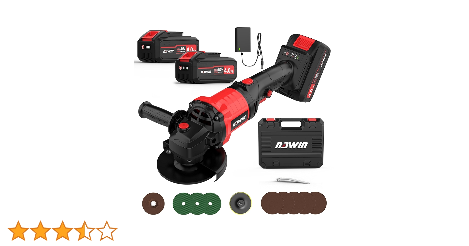 NAWIN 20V充電式ディスクグラインダー コードレス Amazon | ナウィン